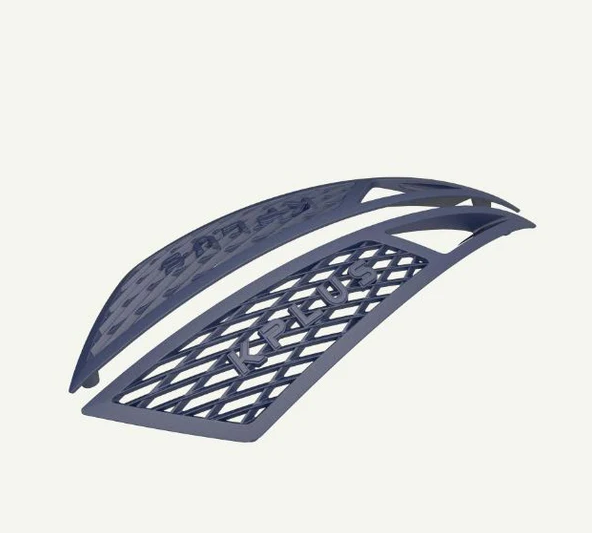 KPLUS ULTRA dedicated helmet AeroBlade windshield and AeroVent ventilation mask