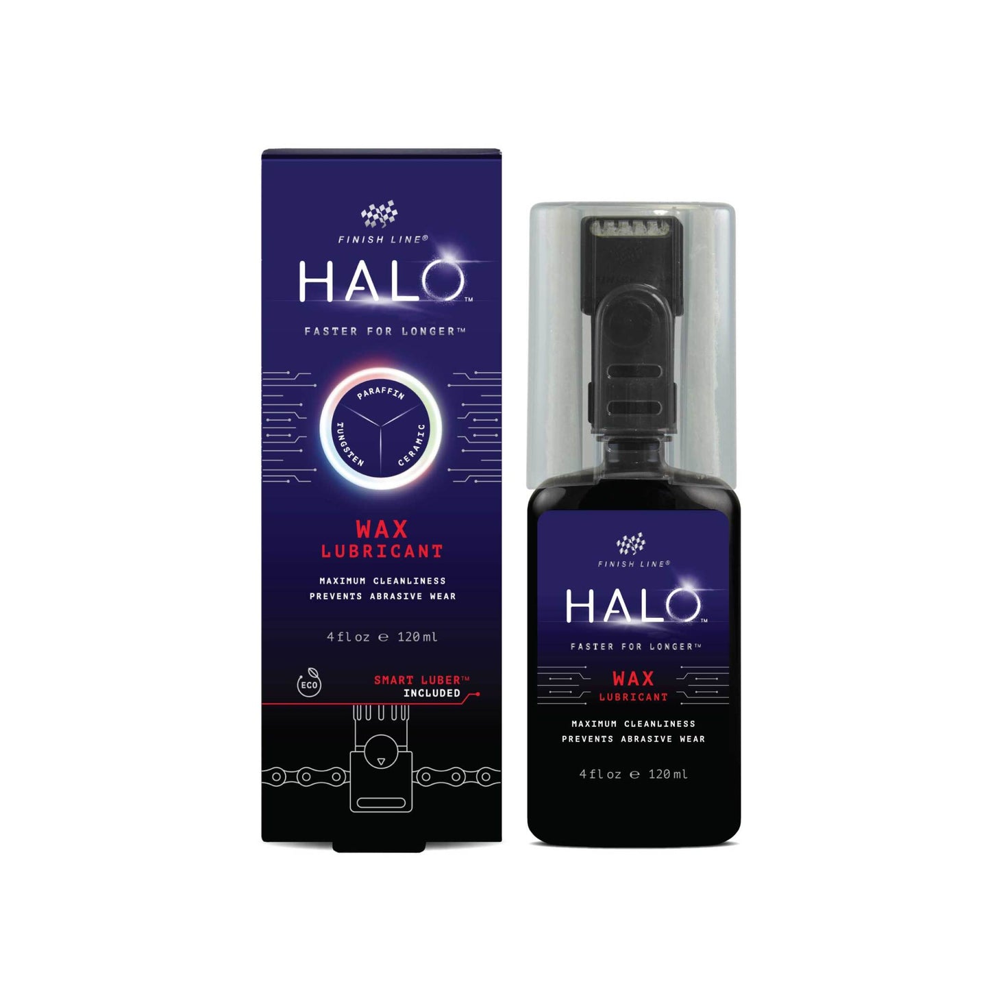 FINISHLINE HALO WAX Lubricant 光暈蠟性潤滑劑 - 4oz/120ml - Bottle + Smart Luber / FINISHLINE HALO WAX Lubricant - - 4oz/120ml - Bottle + Smart Luber