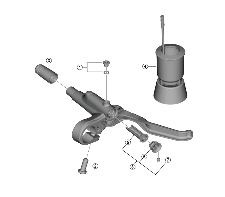 SHIMANO BL-MT200 Yau Tong soft rubber pad/SHIMANO BL-MT200 DIAPHRAGM