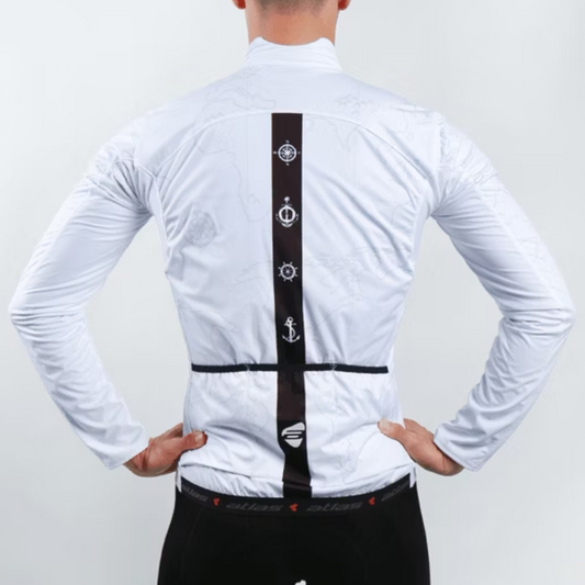 ATLAS UNISEX WINDBREAKER JACKET~JJ-608-W~WHITE