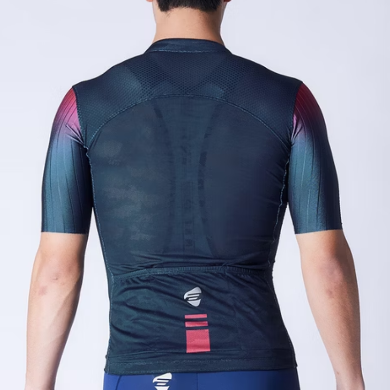 ATLAS 男裝透氣涼感短袖單車衫~ JU-184-BU, 藍色,30~38C / ATLAS MEN SHORT SLEEVE JERSEY, JU-184-BU~BLUE~30~38C