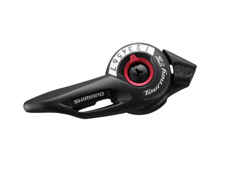 SHIMANO 七速右邊波手-黑色-TZ500-7R / SHIMANO THUMB RIGHT SHIFTER SHIFT LEVER SET-SL-TZ500-7R