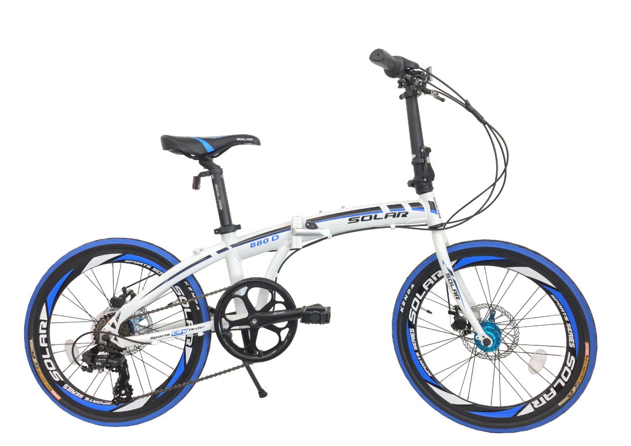 SOLAR FD-880 Aluminum alloy disc folding bike-20"-7 speed/ SOLAR FD-880 DISC ALLOY F BIKE-20"-7 SPD