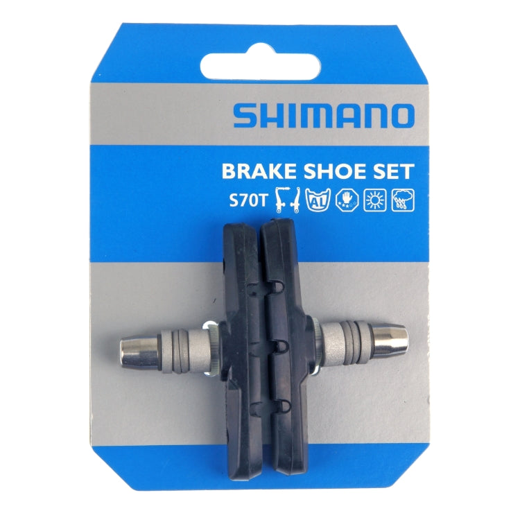 SHIMANO M510 一體式V制膠 -1對 / SHIMANO M510 BRAKE SHOE PAIR S70T WITH NUT & WASHER