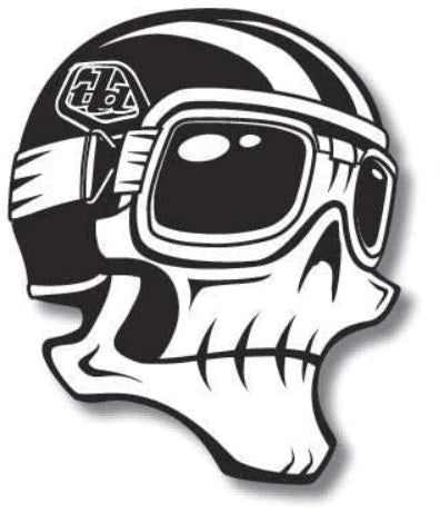 TROY LEE DESIGNS PISTON BONE 1" STICKER/ TROY LEE DESIGNS PISTON BONE 1" STICKER