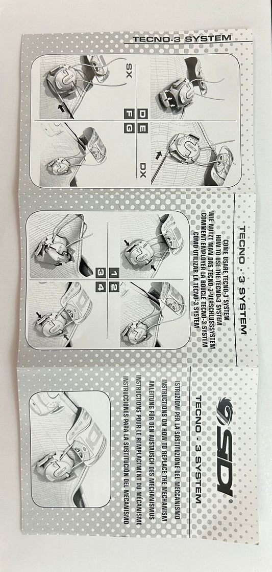 SIDI TECNO III SYSTEM long lock code/SIDI TECNO III SYSTEM~LONG