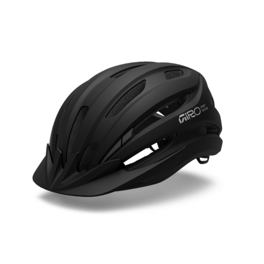 Giro Register II 單車頭盔 (啞黑色) - 配備 19 個通風口及快拆遮陽板,適用頭圍 54-61cm