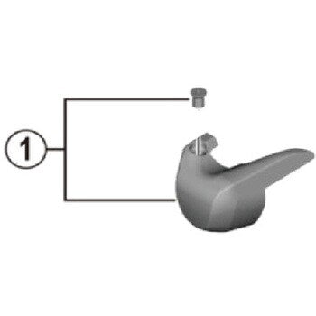 SHIMANO ST-4720 Hand cap-nail/ SHIMANO ST-4720 NAME PLATE R & FIXING SCREW
