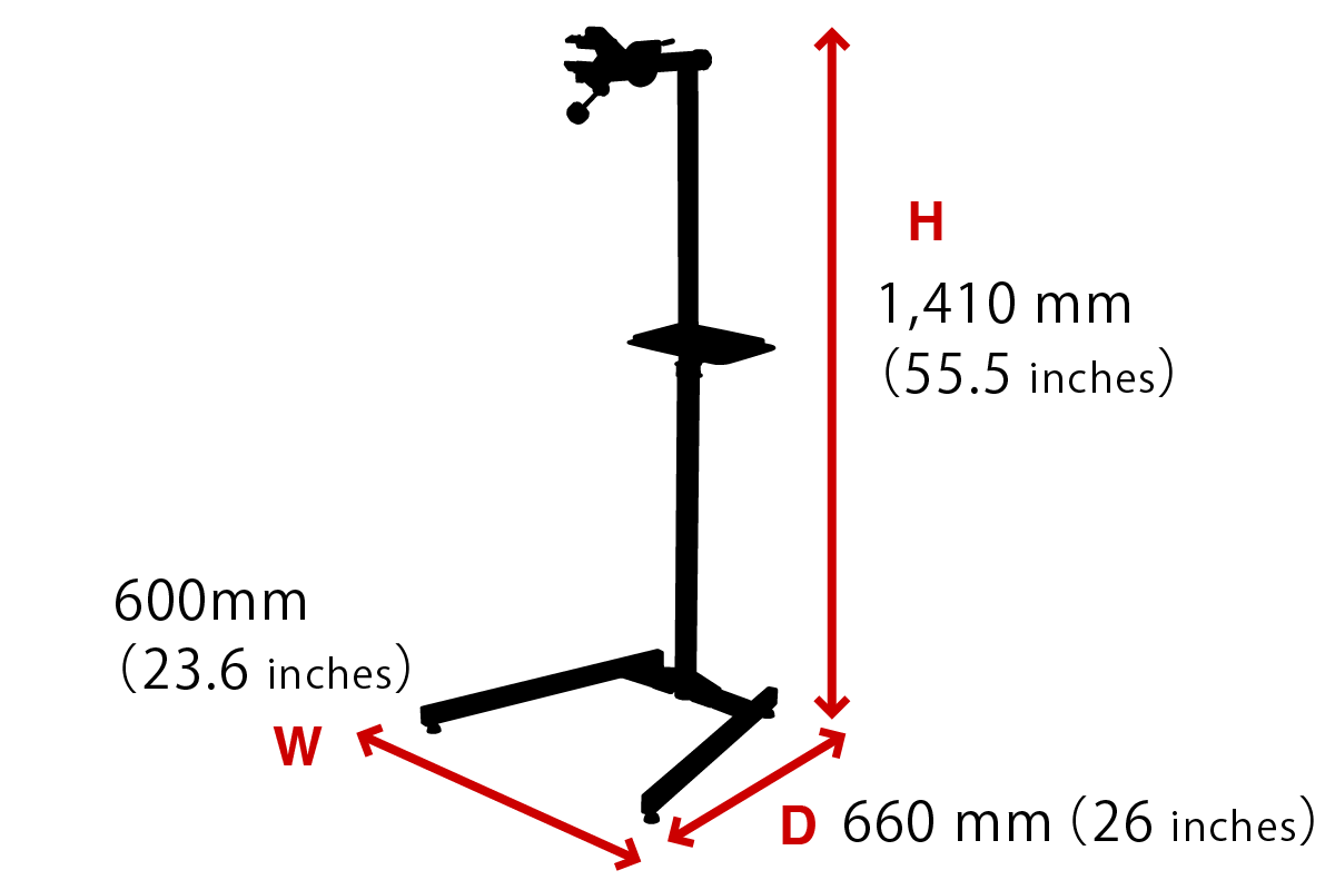 Minoura W-3100 單車維修架-灰黑色 / Minoura W-3100 Bike repairs stand with tool tray set Dark Gray