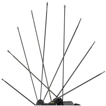 MAVIC steel spokes - KSYRIUM ELITE, Black (1 piece)/ MAVIC 2011 KSYRIUM ELITE FR WHEEL SPOKE, Black (1pcs)