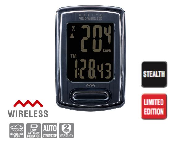 CATEYE VELO WIRELESS STEALTH CYCLE COMPUTER~CC-VT230W / CATEYE VELO WIRELESS STEALTH CYCLE COMPUTER~CC-VT230W