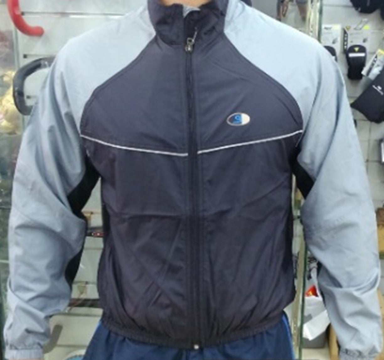 SHIMANO windbreaker-black gray/SHIMANO WIND BREAKER-BK/GR