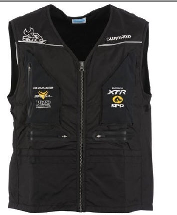 SHIMANO TECHLAB Vest Work Clothes (Multiple Slim Pockets Tools) Black-Large/SHIMANO TECHLAB WORK VEST-BK-LG
