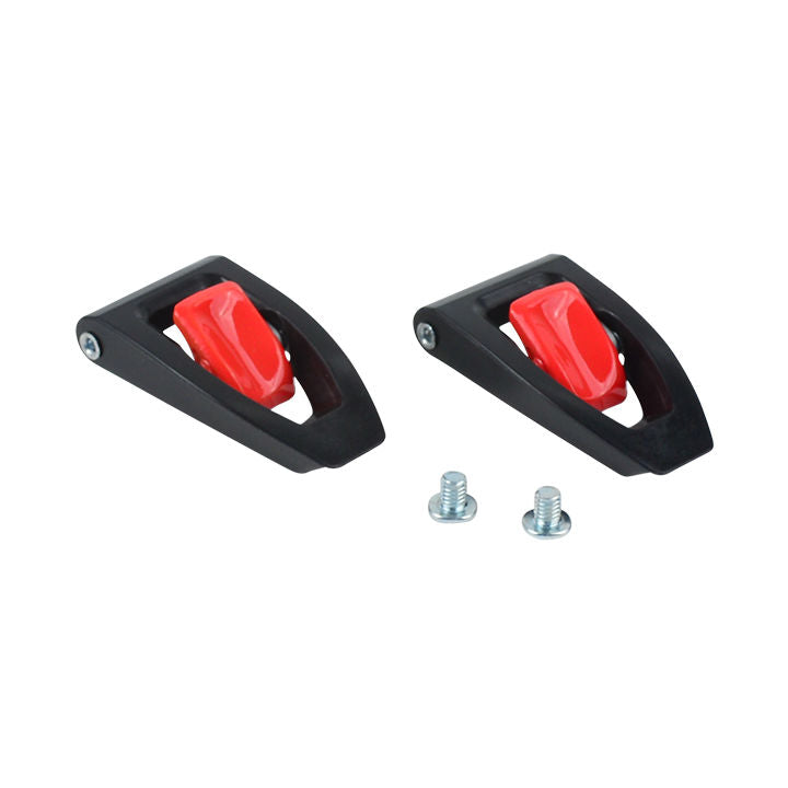 BONTRAGER shoe buckle - black/red/ BONTRAGER SHOEPT BNT BUCKLE KIT - BK/RD