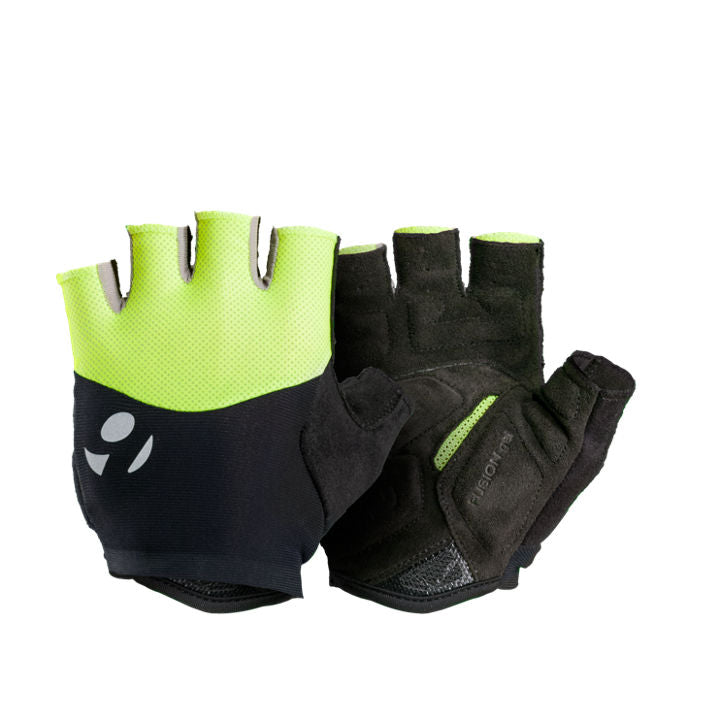 BONTRAGER HALO GEL 短指手套 - 黃色 / BONTRAGER HALO GEL GLOVE - VISIBILITY YELLOW