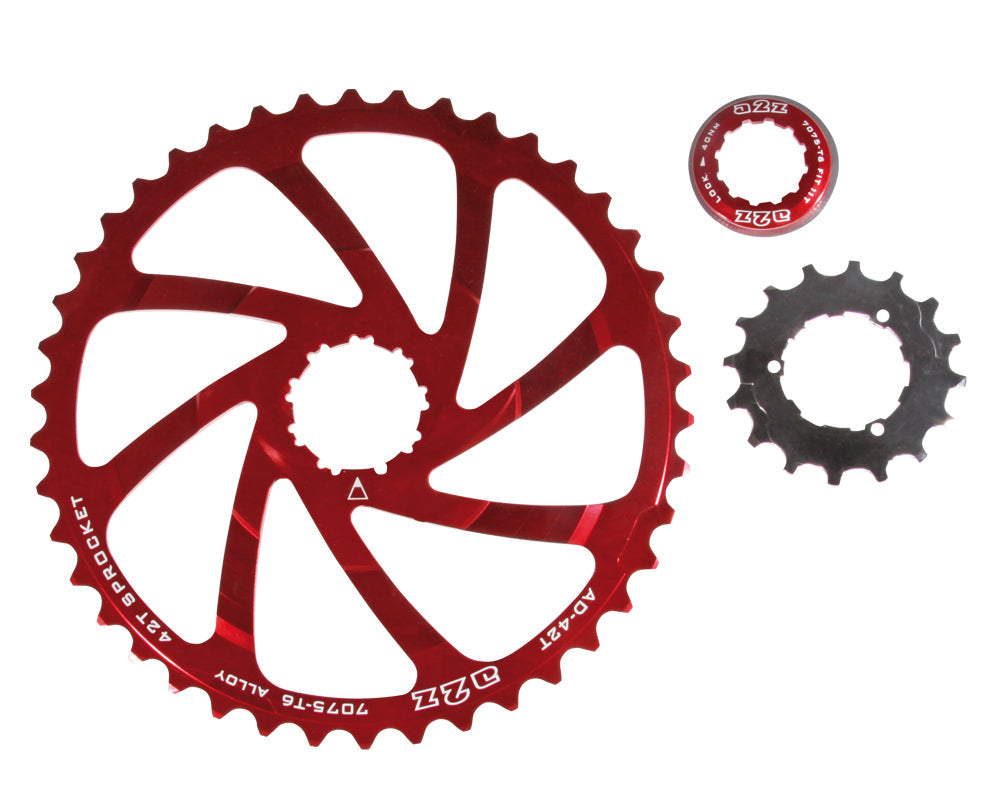 A2Z 10-speed flywheel upgrade 42T gear kit-AD-42T / A2Z 10-SPEED UPGRADE KIT TO 42T~AD-42T