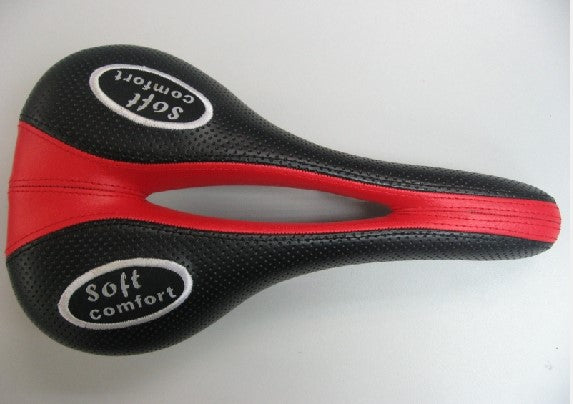 SOFT COMFORT SADDLE~BK/RD