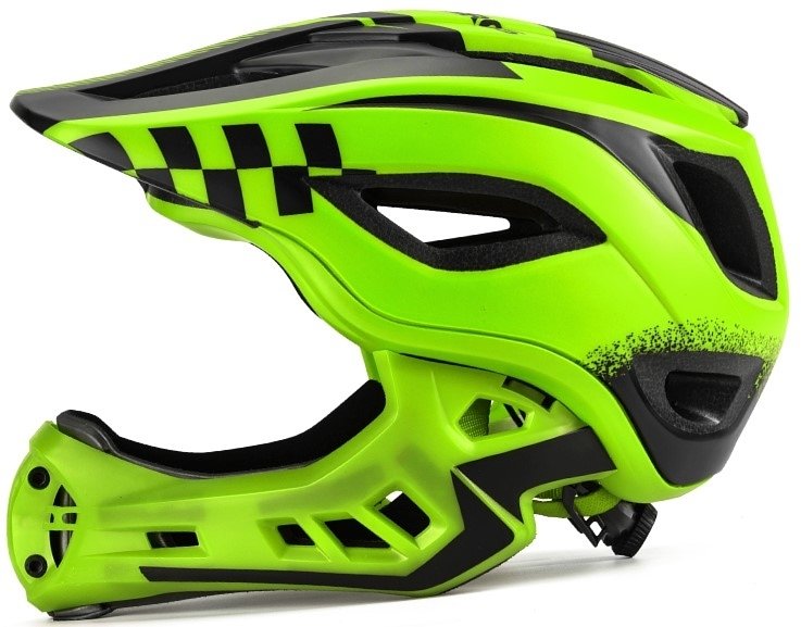ROCKBROS 可拆式全罩兒童頭盔-綠色-細碼 / ROCKBROS DETACHABLE FULL FACE KID HELMET-GREEN-S