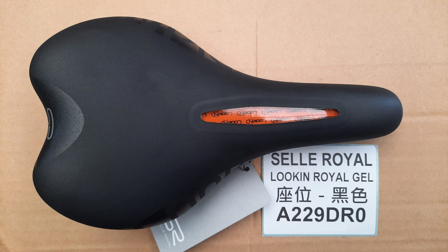 SELLE ROYAL LOOKIN ROYAL GEL 坐位-黑色 A229DR0 (袋裝) / SELLE ROYAL LOOKIN ROYAL GEL SADDLE- BLACK- A229DR0