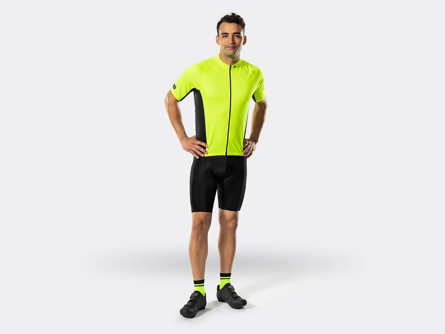 BONTRAGER SOLSTICE SHORT SLEEVE JERSEY-Visibility Yellow/ BONTRAGER SOLSTICE SHORT SLEEVE JERSEY-Visibility Yellow