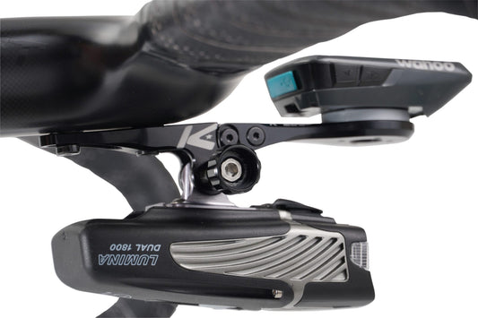 K-EDGE WAHOO Wahoo Integrated Handlebar System Combo Mounts Integrated front handle meter and camera extension code (black)