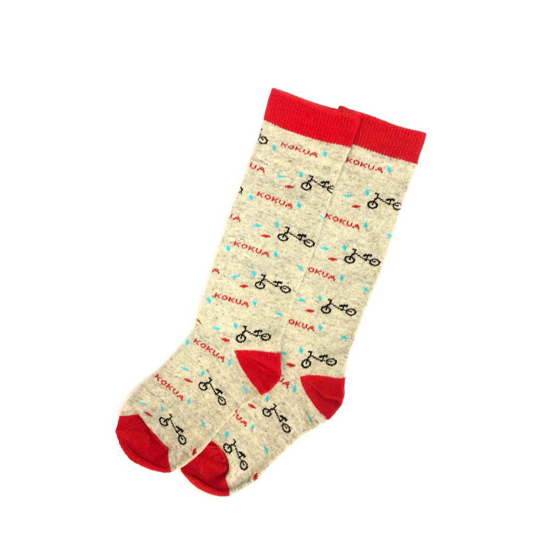 KOKUA 小童 長襪 -灰色 / KOKUA KID SOCKS, ANKLE LENGTH ,GREY