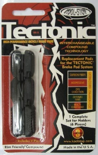 KOOL STOP TECTONIC NET V Glue~Black~KS-TECB / KOOL STOP TECTONIC REPLACEMENT BRAKEPAD~KS-TECB