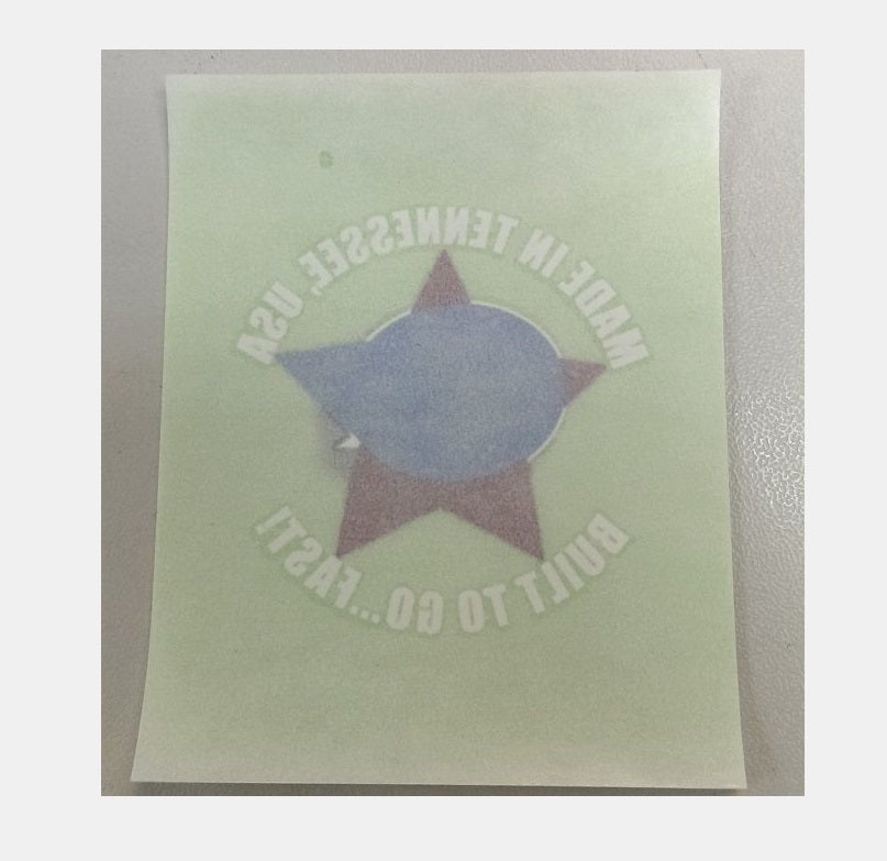 LYNSKEY SEATPOST STICKERS-WHITE~MADE IN USA