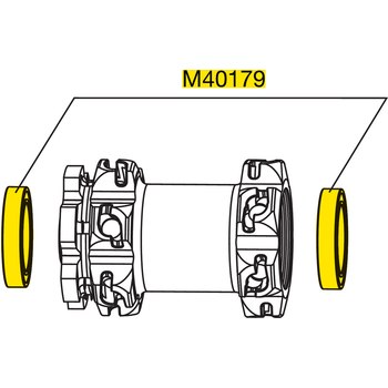 MAVIC FRONT HUB BEARINGS KIT 20MM AXLE~M40179