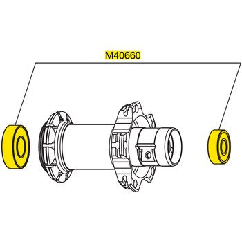 Mavic Rear Hub Bearing Ksyrium Elite Kit~M40660 / Mavic Rear Hub Bearing Ksyrium Elite Kit~M40660