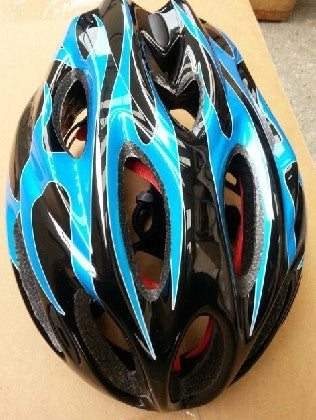 S-78B頭盔-黑底藍色火焰圖案-中 / S-78B Helmets-Black Blue-M
