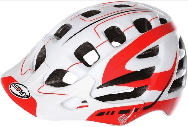 SUOMY SCRAMBLER SLINE 山地車頭盔~WHITE RED~XS-M / SUOMY SCRAMBLER SLINE HELMET WHITE RED~XS-M