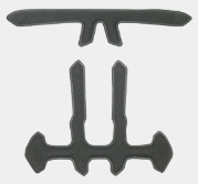 OGK KABUTO AERO-R2 helmet standard pad set-black/OGK AERO-R2 INNER PAD SET-BLACK