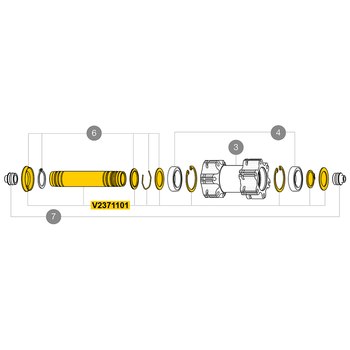 Mavic 前車軸-Boost~INTL~15X110mm / Mavic Kit Front QRM+ Axle Boost INTL 110mm