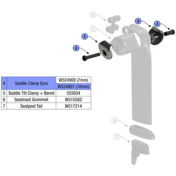 TREK MADONE 9 SEATPOST PART CLAMP EARS