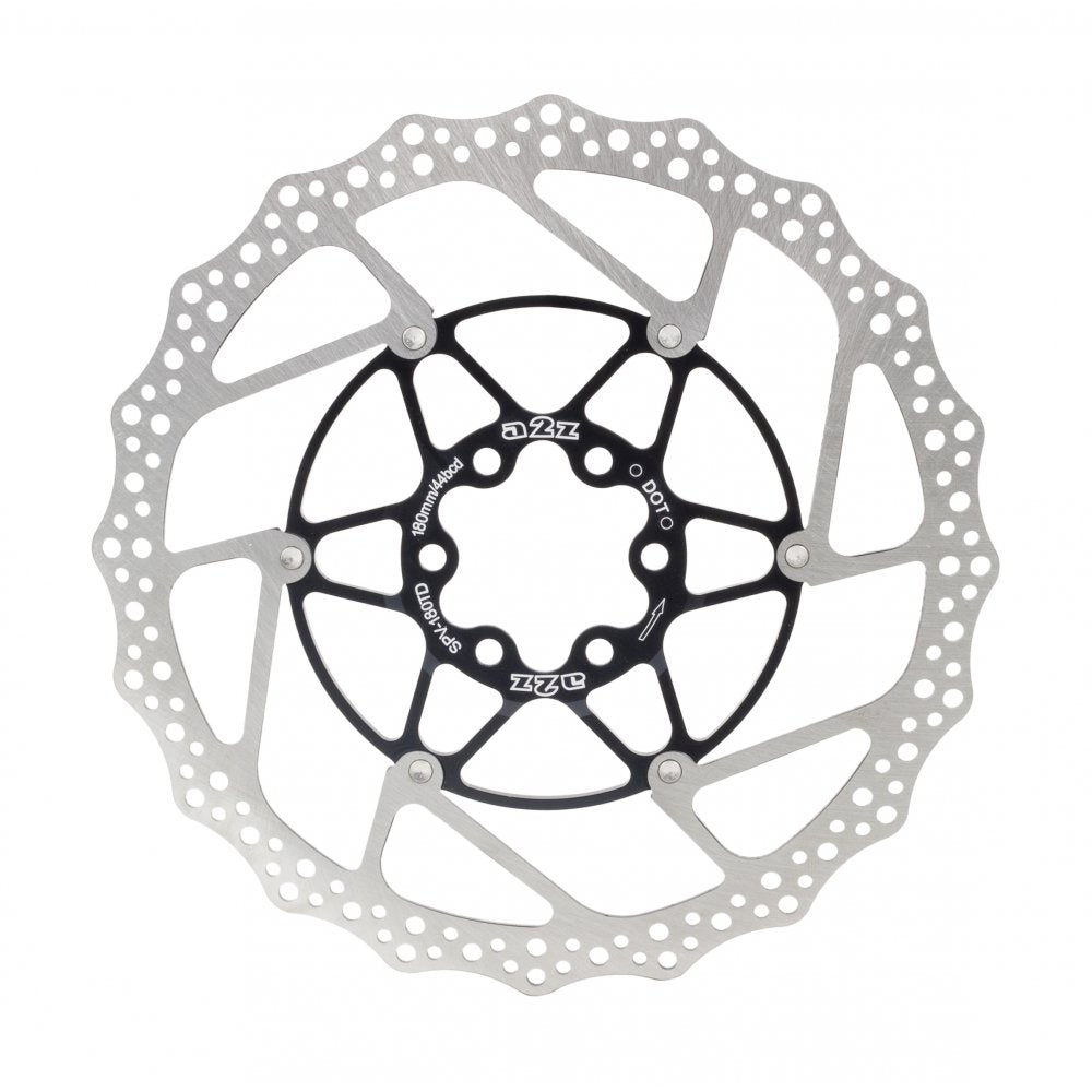 A2Z SP5-203TS stainless steel two-color two-piece disc-8"(Sophora fan-shaped hole) / A2Z SP5-203TS-1 ROTOR~8"(SPADE)-NEW CNC