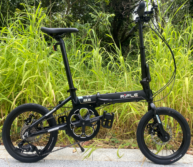 RIFLE AK16 16-inch 9-speed aluminum alloy disc folding bike-16" / RIFLE AK16 9 SPEED ALLOY DISC BRAKE FOLDING BIKE-16"