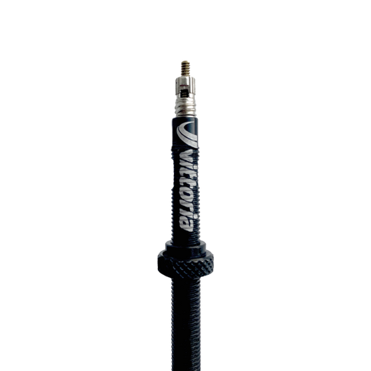 VITTORIA 鋁合金雙向真空胎咀 (2支) / VITTORIA TUBELESS VALVE 3 WAY ALLOY BLACK SET (2 PCS)