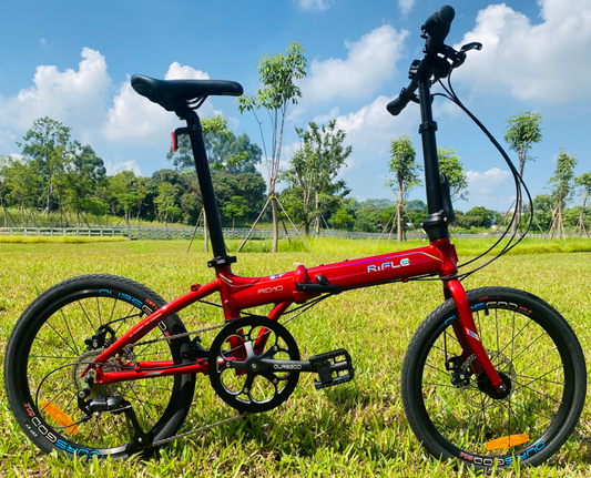 RIFLE RD10 20-inch 9-speed aluminum alloy disc folding bike-20" / RIFLE RD10 9 SPEED ALLOY DISC BRAKE FOLDING BIKE-20"