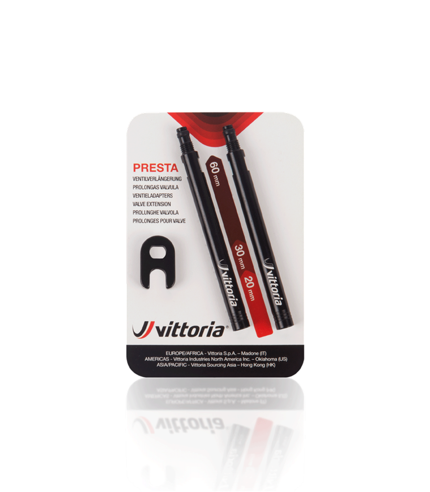 VITTORIA 鋁合金加長氣咀 (2支) / VITTORIA VALVE EXTENSION BLISTER 2 PCS.