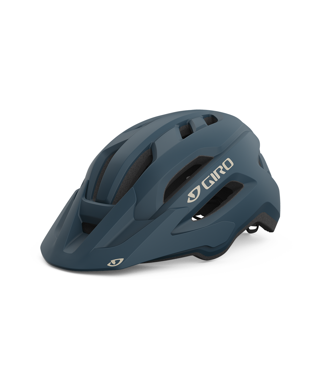 Giro Fixture II MTB單車頭盔 啞藍色 MAT TRM BL 配可拆式遮陽帽