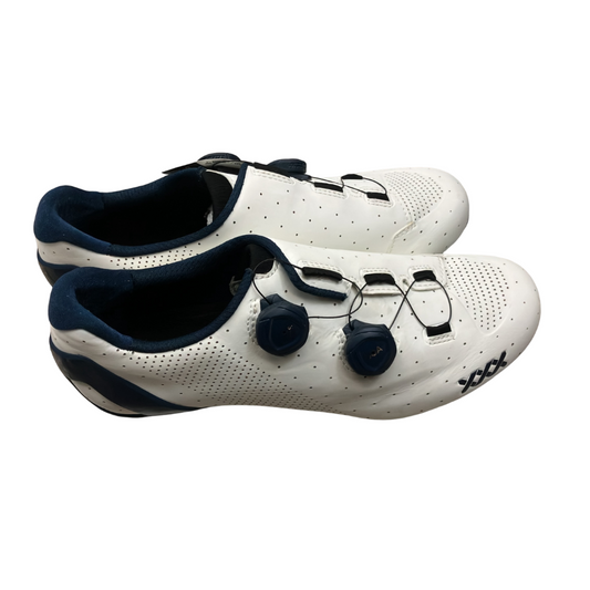 Display Unit | BONTRAGER XXX ROAD SHOES - WHITE/ BLUE - Size: 43