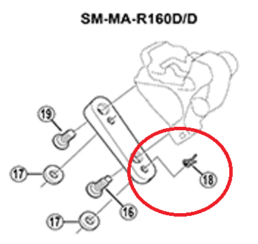 SHIMANO SM-MAR160D Snap Retainer