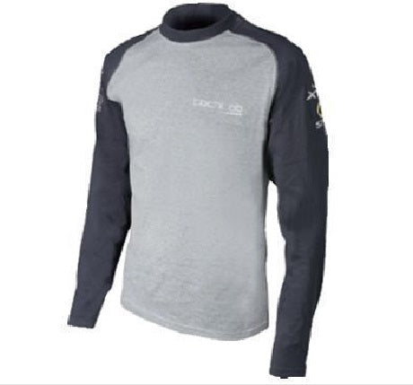 SHIMANO TECHLAB long-sleeved T-shirt-grey-large size/ SHIMANO TECHLAB T-SHIRT LONG SLEEVE-EBONY-LG