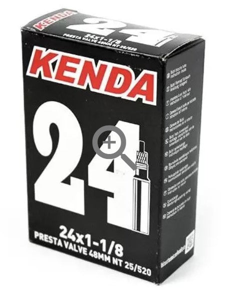 KENDA STANDARD TUBE~24X1-1/8" F/V~ (520) 48MM / KENDA STANDARD TUBE~24X1-1/8"~F/V (520) 48MM