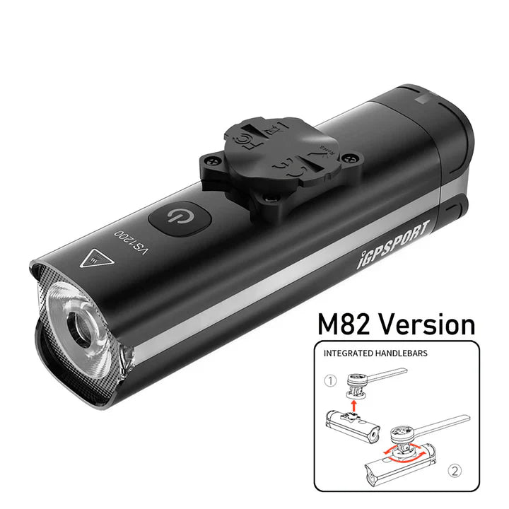 IGPSPORT VS1200-M82 1200 lumens smart headlight (all-in-one front version) / IGPSPORT VS1200-M82 Smart Headlight