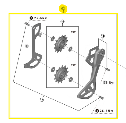 Shimano RD-M8250 Plate Assembly