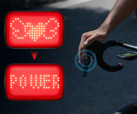 iGPSPORT ET6 騎行狀態表情智能尾燈