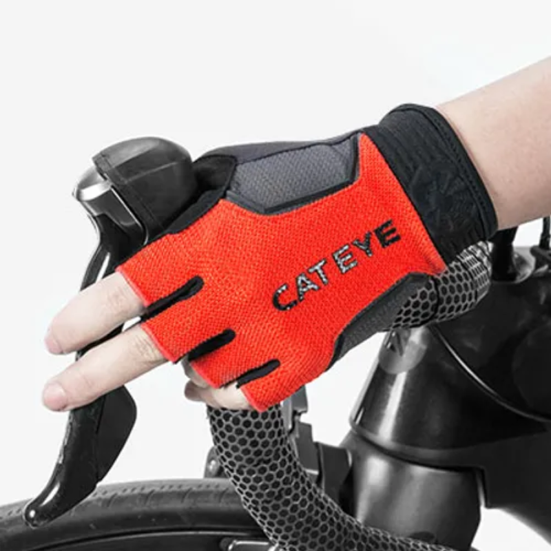 CATEYE 光影能者~短指手套~紅黑色 / CATEYE A. R. RACE SF GLOVES~RED/BK