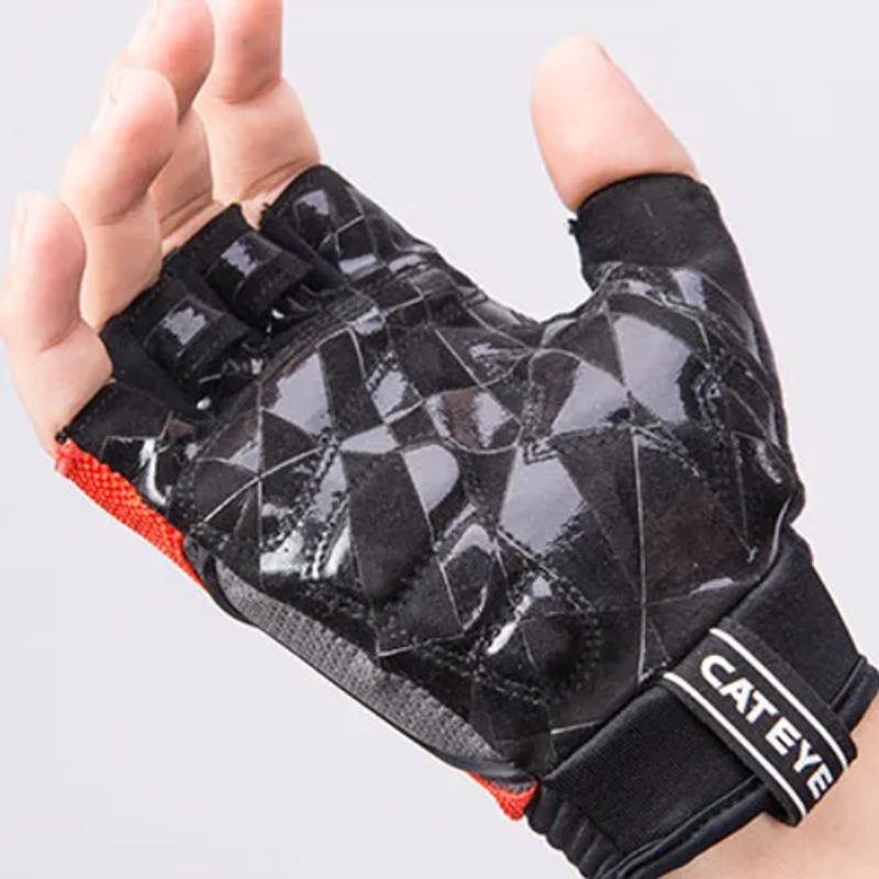 CATEYE 光影能者~短指手套~紅黑色 / CATEYE A. R. RACE SF GLOVES~RED/BK